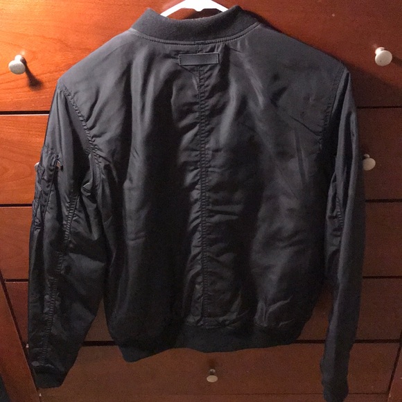 Black Bomber Jacket - Picture 2 of 2